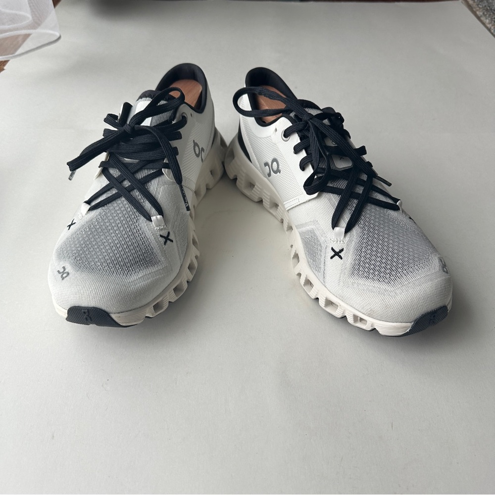 On Running Black and White Athletic Shoes